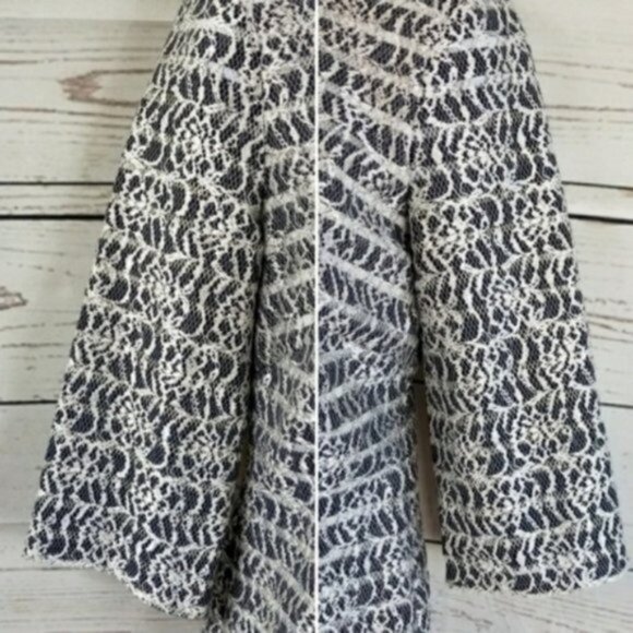 JESSICA SIMPSON quarter sleeve lace shift dress gray Women's size 2 - Picture 4 of 8